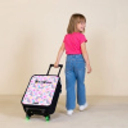Eenhoorn euforie Kinderkoffer - Zwart klein -sfeer1