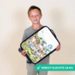 Busje met allemaal dieren Kinderkoffer - Zwart klein -sfeer4_NL