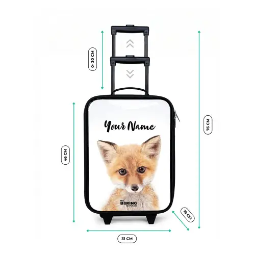 Vicky Vosje Kinderkoffer - Zwart klein -productfoto_formaten