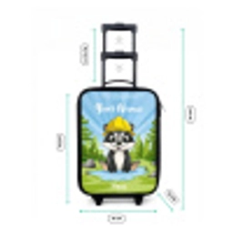 Wally werkbeer Kinderkoffer - Zwart klein -productfoto_formaten