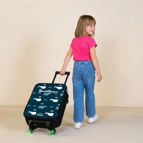 Walvisweelde Kinderkoffer - Zwart klein -sfeer1