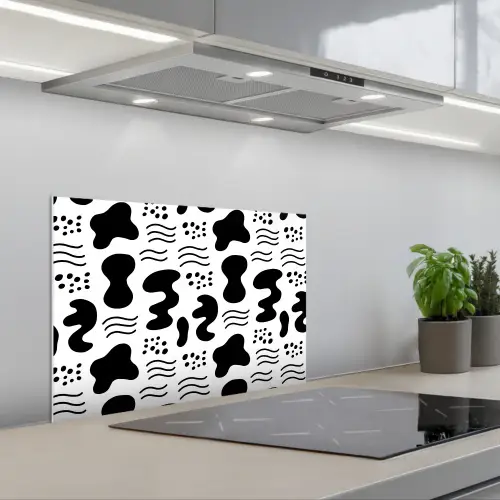 Abstact - Vormen - Asymmetrie keuken achterwand spatscherm klein 900 -3d_schuin