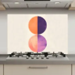 Abstract - Cirkels - Paars keuken achterwand spatscherm klein -3d_website