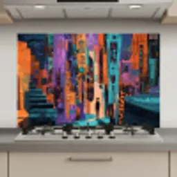 Abstract - Figuren - Kleurrijk keuken achterwand spatscherm klein -3d_website