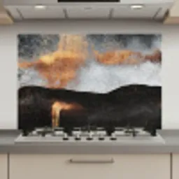 Abstract - Gold - Chic - Zwart - Grijs keuken achterwand spatscherm klein -3d_website