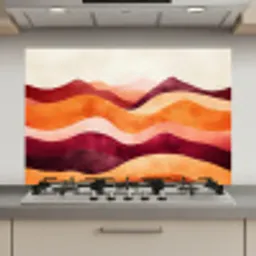 Abstract - Landschap - Golven keuken achterwand spatscherm klein -3d_website