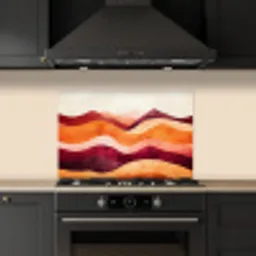 Abstract - Landschap - Golven keuken achterwand spatscherm klein -sfeer1