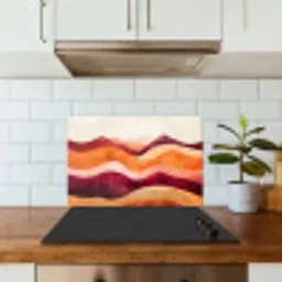 Abstract - Landschap - Golven keuken achterwand spatscherm klein -sfeer2