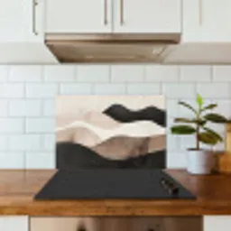 Abstract - Landschap - Golven - Crèmekleur keuken achterwand spatscherm klein -sfeer2