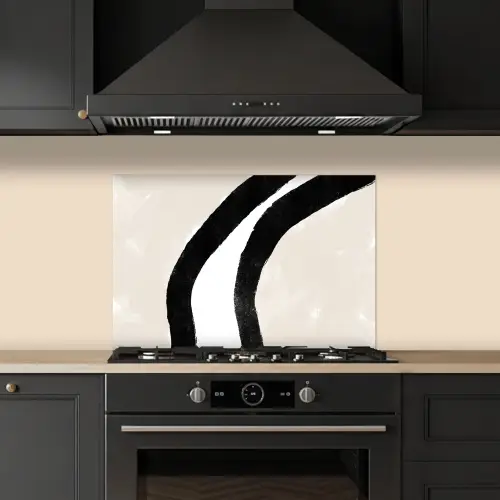 Abstract - Lijn - Design - Pastel keuken achterwand spatscherm klein -sfeer1