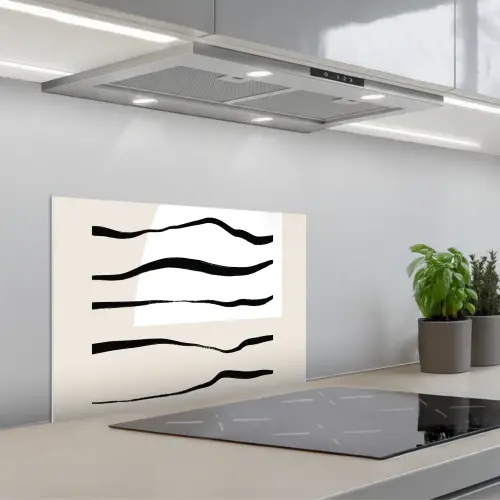 Abstract - Lijn - Pastel keuken achterwand spatscherm klein -3d_schuin