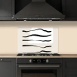 Abstract - Lijn - Pastel keuken achterwand spatscherm klein -sfeer1