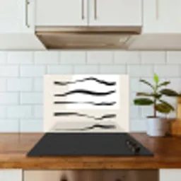 Abstract - Lijn - Pastel keuken achterwand spatscherm klein -sfeer2