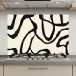 Abstract - Lijnen - Modern - Beige keuken achterwand spatscherm klein -3d_website