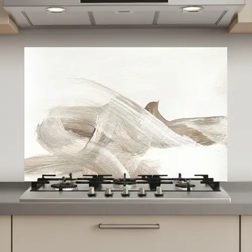 Abstract - Moderne kunst - Beige keuken achterwand spatscherm klein -3d_website