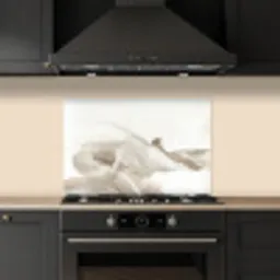 Abstract - Moderne kunst - Beige keuken achterwand spatscherm klein -sfeer1