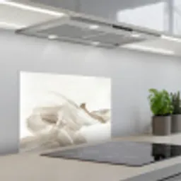 Abstract - Moderne kunst - Beige keuken achterwand spatscherm klein -3d_schuin
