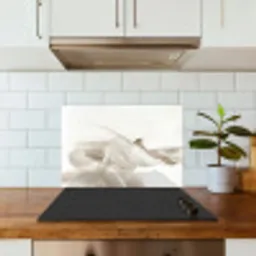 Abstract - Moderne kunst - Beige keuken achterwand spatscherm klein -sfeer2