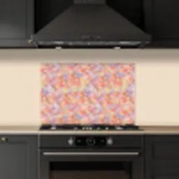 Abstract - Multi - Kleur - Verf keuken achterwand spatscherm klein 900 -sfeer1