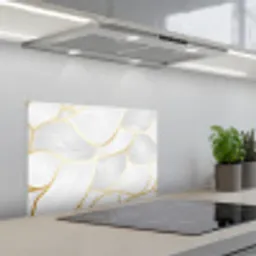 Abstract patroon met gouden lijnen keuken achterwand spatscherm klein -3d_schuin