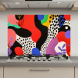 Abstract - Vormen - Kleuren - Stippen keuken achterwand spatscherm klein -3d_website