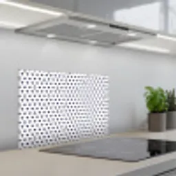 Anker - Hart - Blauw - Wit keuken achterwand spatscherm klein 900 -3d_schuin