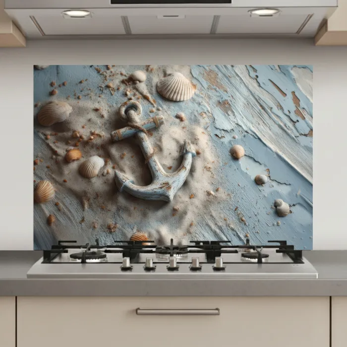 Anker - Hout - Schelpen - Zand keuken achterwand spatscherm klein -3d_website