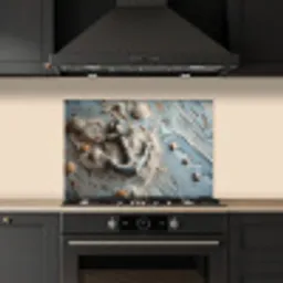 Anker - Hout - Schelpen - Zand keuken achterwand spatscherm klein -sfeer1