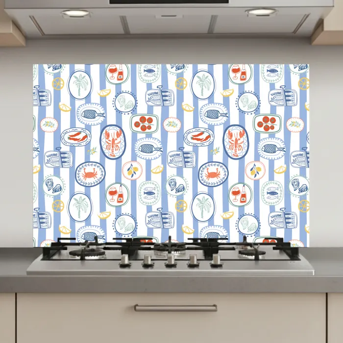 Zee - Sfeer - Kreeft - Oester keuken achterwand spatscherm klein 900 -3d_website
