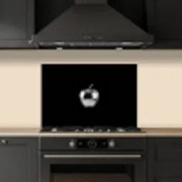 Appel - Metallic - Symmetrisch keuken achterwand spatscherm klein -sfeer1