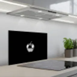 Appel - Metallic - Symmetrisch keuken achterwand spatscherm klein -3d_schuin