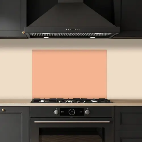 Abrikoos - Roze - Pastel - Effen - Kleur keuken achterwand spatscherm klein 900 -sfeer1