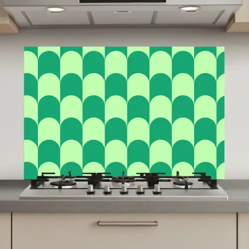 Bogen - Groen - Gestapeld keuken achterwand spatscherm klein 900 -3d_website