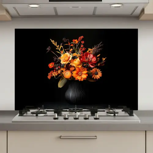 Herfst - Boeket - Oranje keuken achterwand spatscherm klein -3d_website