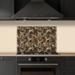 Herfst - Bladeren - Camouflage keuken achterwand spatscherm klein 900 -sfeer1