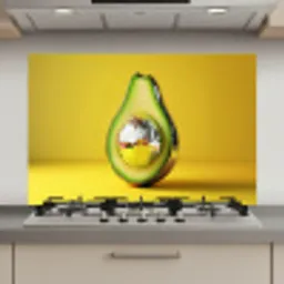 Avocado - Discobal - Geel - Glitter keuken achterwand spatscherm klein -3d_website
