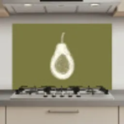 Avocado - Minimalistisch - Illustratie - Groen keuken achterwand spatscherm klein -3d_website