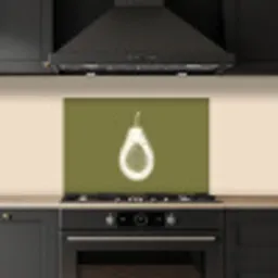 Avocado - Minimalistisch - Illustratie - Groen keuken achterwand spatscherm klein -sfeer1