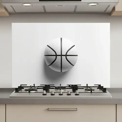 Basketbal - Wit - Schaduw - Lijnen keuken achterwand spatscherm klein -3d_website