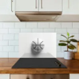 Basketbal - Wit - Schaduw - Lijnen keuken achterwand spatscherm klein -sfeer2