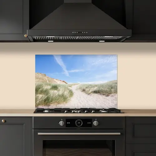 Strand - Duin - Gras keuken achterwand spatscherm klein -sfeer1
