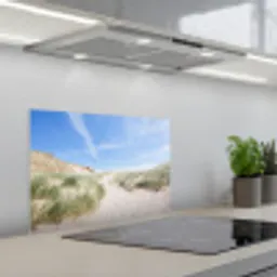 Strand - Duin - Gras keuken achterwand spatscherm klein -3d_schuin