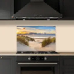 Strand - Duin - Gras - Zonsondergang - Zee keuken achterwand spatscherm klein -sfeer1