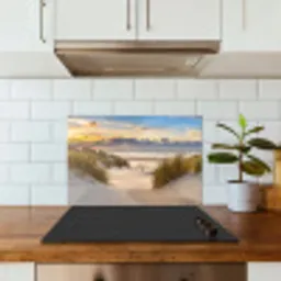 Strand - Duin - Gras - Zonsondergang - Zee keuken achterwand spatscherm klein -sfeer2