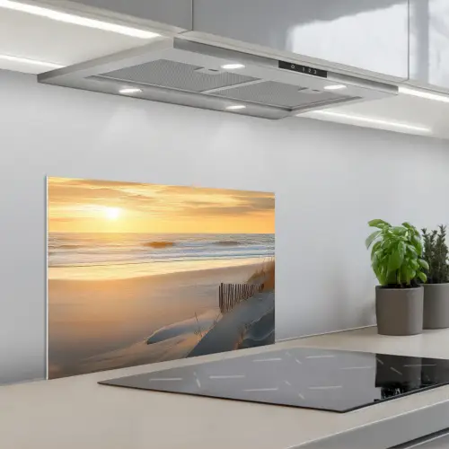Strand - Duinen - Zonsondergang keuken achterwand spatscherm klein -3d_schuin