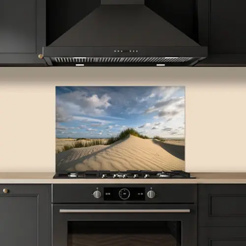 Strand - Zand - Nederland keuken achterwand spatscherm klein -sfeer1