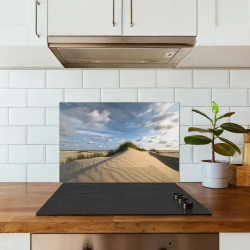 Strand - Zand - Nederland keuken achterwand spatscherm klein -sfeer2