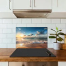 Strand - Zee - Zonsondergang keuken achterwand spatscherm klein -sfeer2