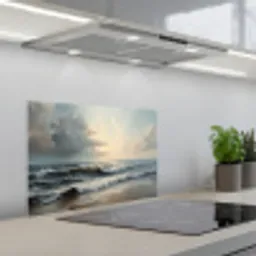 Strand - Zee - Zonsondergang keuken achterwand spatscherm klein -3d_schuin