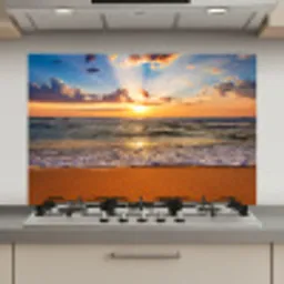 Strand - Zonsondergang - Zee - Wolken - Horizon keuken achterwand spatscherm klein -3d_website